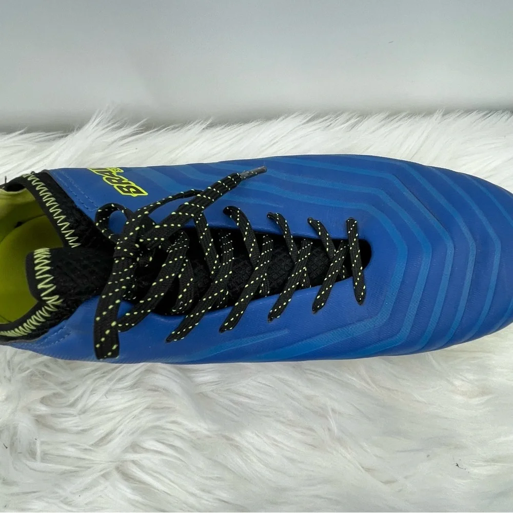 Brava Soccer Cleats Shoes Men's Size 11.5 D Lace Up Blue/Neon